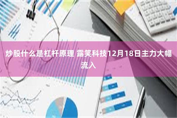 炒股什么是杠杆原理 露笑科技12月18日主力大幅流入