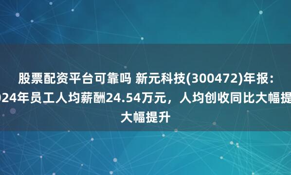 股票配资平台可靠吗 新元科技(300472)年报：2024年员工人均薪酬24.54万元，人均创收同比大幅提升