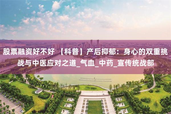 股票融资好不好 【科普】产后抑郁：身心的双重挑战与中医应对之道_气血_中药_宣传统战部