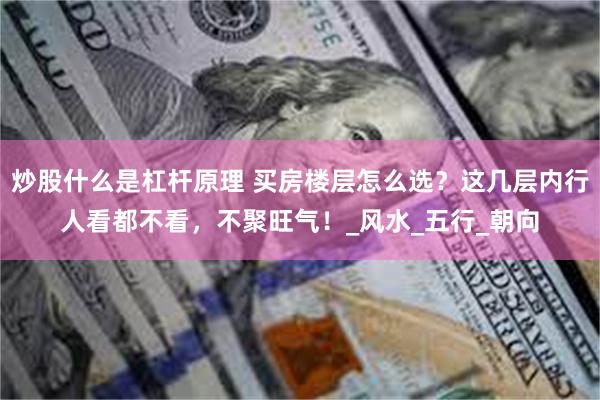 炒股什么是杠杆原理 买房楼层怎么选？这几层内行人看都不看，不聚旺气！_风水_五行_朝向